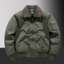 Autumn and Winter Jackets for Men with Thick and Warm Cotton Jackets Men Fur Collar Loose Oversized Cotton Jacket Cargo Jackets