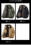 Autumn and Winter Jackets for Men with Thick and Warm Cotton Jackets Men Fur Collar Loose Oversized Cotton Jacket Cargo Jackets