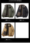 Autumn and Winter Jackets for Men with Thick and Warm Cotton Jackets Men Fur Collar Loose Oversized Cotton Jacket Cargo Jackets
