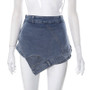 Liu Ming New Products Fashion Summer Women High Waist Jeans High Waist Stretch Denim Short Mini Skirt