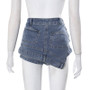 Liu Ming New Products Fashion Summer Women High Waist Jeans High Waist Stretch Denim Short Mini Skirt