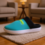 Burrow Na Women's Slipper Teal Black EVA Cushioned Novelty Shape Home Use Bedroom Style Solid Color Medium Thickness Vietnam