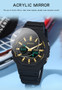 SANDA Top Luxury Men's Quartz Watches Waterproof Men Military Sport Watch Relogio Masculino Dual Display LED Digital Wristwatch