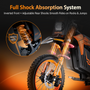 HillMiles MilePop Electric Dirt Bike Teens Adults, 2000W 48V E-Bike with Dual Suspension, Hydraulic Brakes, Off-Road Tires