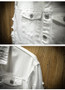 S-3XL Fashion Denim Jacket Men Ripped Holes Mens Pink black Jean Jackets Garment Washed Mens Denim Coat