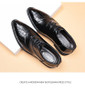 Dress Shoes for Men Brand Derby Shoes Men Pointed Toe Lace-up Men's Formal Shoes Handmade Business Footwear 2024