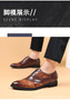 Dress Shoes for Men Brand Derby Shoes Men Pointed Toe Lace-up Men's Formal Shoes Handmade Business Footwear 2024