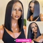 Straight Human Hair Wigs Human Hair 13X4 Lace Front Wig Human Hair 4X4 Lace Frontal Wigs for Women Pre Plucked Short Bob Wig