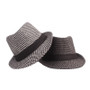 Spring Summer New Vintage Checked Top Hat Men's Middle-aged and Elderly Woolen Gentleman's Hat Jazz Hat