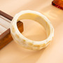 PuRui 6Style Exaggerated Irregular Chunky Acrylic Resin Wide Bracelet Trend Creative Stackable Spring Bangle Grunge Rock Jewelry