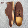 High Quality Big Size Men's Black Leather Flat Shoes Slip Resistant Rubber Sole Comfortable Leather Shoes