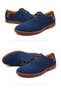 High Quality Big Size Men's Black Leather Flat Shoes Slip Resistant Rubber Sole Comfortable Leather Shoes