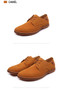 High Quality Big Size Men's Black Leather Flat Shoes Slip Resistant Rubber Sole Comfortable Leather Shoes