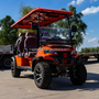Factory Price Electric Club Car Mini Electric Golf Carts 4+2 Seats Off-Road Hunting Sightseeing Buggy Steel Motor 48v