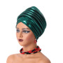 African Women's Auto Gele Headtie Nigeria Lady Pleated Head Wraps Muslim Headscarf Bonnet Turbante Mujer