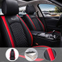 Black Red Car Seat Covers  5-Seats Protection Cushion Ct0008  Universal Seat Cover