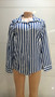 2026 Summer New Fashionable Casual Long Sleeve Striped Satin Women's Shirt, Suitable for Daily Wear, Spring and Autumn XXL Size