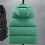Men's Hooded Vest Winter Zipper Warm Stand Collar Waistcoat Men Cotton Padded Sleeveless Jackets with Big Pockets 2025