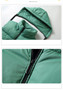 Men's Hooded Vest Winter Zipper Warm Stand Collar Waistcoat Men Cotton Padded Sleeveless Jackets with Big Pockets 2025