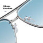 Gradient Color Sunglasses Men's Large Metal Frame Sunglasses Women