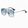 Gradient Color Sunglasses Men's Large Metal Frame Sunglasses Women