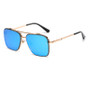 Gradient Color Sunglasses Men's Large Metal Frame Sunglasses Women