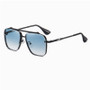 Gradient Color Sunglasses Men's Large Metal Frame Sunglasses Women