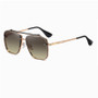 Gradient Color Sunglasses Men's Large Metal Frame Sunglasses Women