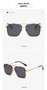 Gradient Color Sunglasses Men's Large Metal Frame Sunglasses Women