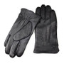 Winter Thick Warm Deerskin Gloves Men's Leather Fashion Simple Outer Seam Style Flannel Lining Thin Wool Points Free Shipping