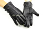 Winter Thick Warm Deerskin Gloves Men's Leather Fashion Simple Outer Seam Style Flannel Lining Thin Wool Points Free Shipping