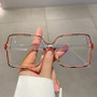 The New Style Retro Box Personality Bump Color Anti-blue Optical Glasses