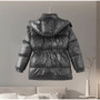 Casual Hooded Women's Padded Jacket Drawstring Waist-Closed Solid Thick Jackets Lady 2025 Winter Chic Female Street Outerwear