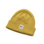 Custom Patch Toque Men Women Knitted Winter Beanie Hats with Woven Label Colorful Acrylic Beanies