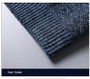 Autumn Winter Men's Sweater Padded Thickened Mock Neck Half Zipper Solid Color Warm Casual Pullovers Male Trendy Knitwear
