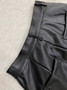 CM.YAYA Faux Leather Women's Set Single Breasted Jacket and Flare Pants Suit 2024 Fall Winter Two 2 Piece Sets Outfits Tracksuit