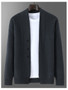 2025 Autumn Winter New Thick Cardigan 100% Pure Wool Men's Versatile Jacket V-Neck Loose Casual Highend Knitted Cashmere Sweater