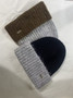 Korean wool hat men's autumn and winter 2025 new thickened warm headgear big head circumference showing small face knitted hat