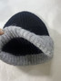 Korean wool hat men's autumn and winter 2025 new thickened warm headgear big head circumference showing small face knitted hat