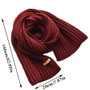 Winter Scarf Women Mens Thick Cable Knit Wrap Chunky Long Warm Scarf for Travel Office Warm Cashmere Scarves Neckercheif