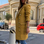 Fashion new women's autumn and winter long thin plus size woolen women's coat coat double breasted thick warm coat winter