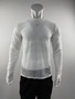 New American Hollow Out Men T-shirt Trendy Sexy Mesh Solid Color Long Sleeve Tees  Transparent Stage Clothing Fitness Tops S-3XL