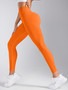 Back V-waist Yoga Leggings Women Seamless Slim Pants Gym Workout Running Sexy Butt Lift Sports Leggings Stretchy Ribbed Pants