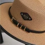 new Summer Hats for Women Wide Brim Casual Beach Sun Hat Women Summer Straw Hat Sunscreen Block UV Protection Panama Bow Cap