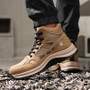 LANOUDUN Anti-Impact Puncture-resistant All Season High-top Men Safety Shoes Steel Toe Protection