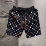 Summer Loose Shorts Couple Popular Versatile Casual Straight Men's Flower Oil Painting Beach Shorts Hawaiian Casual Silk Shorts