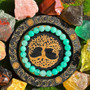 Handcrafted 8Mm Blue Tianhe Stone Bracelet From Naturalism, Perfect for Daily Wear by Both Men and Women. This Lucky Charm Is a