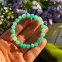 Handcrafted 8Mm Blue Tianhe Stone Bracelet From Naturalism, Perfect for Daily Wear by Both Men and Women. This Lucky Charm Is a