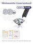 D Color VVS Moissanite Lab Diamond 925 Sterling Silver Fine Stud Earrings Iced Out Vintage Style for Men and Women