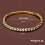 New Fashion Crystal Women's Bracelet Bangle Chains Crystal Gold Color Elastic Bracelets Hand Jewelry Wedding Accessories